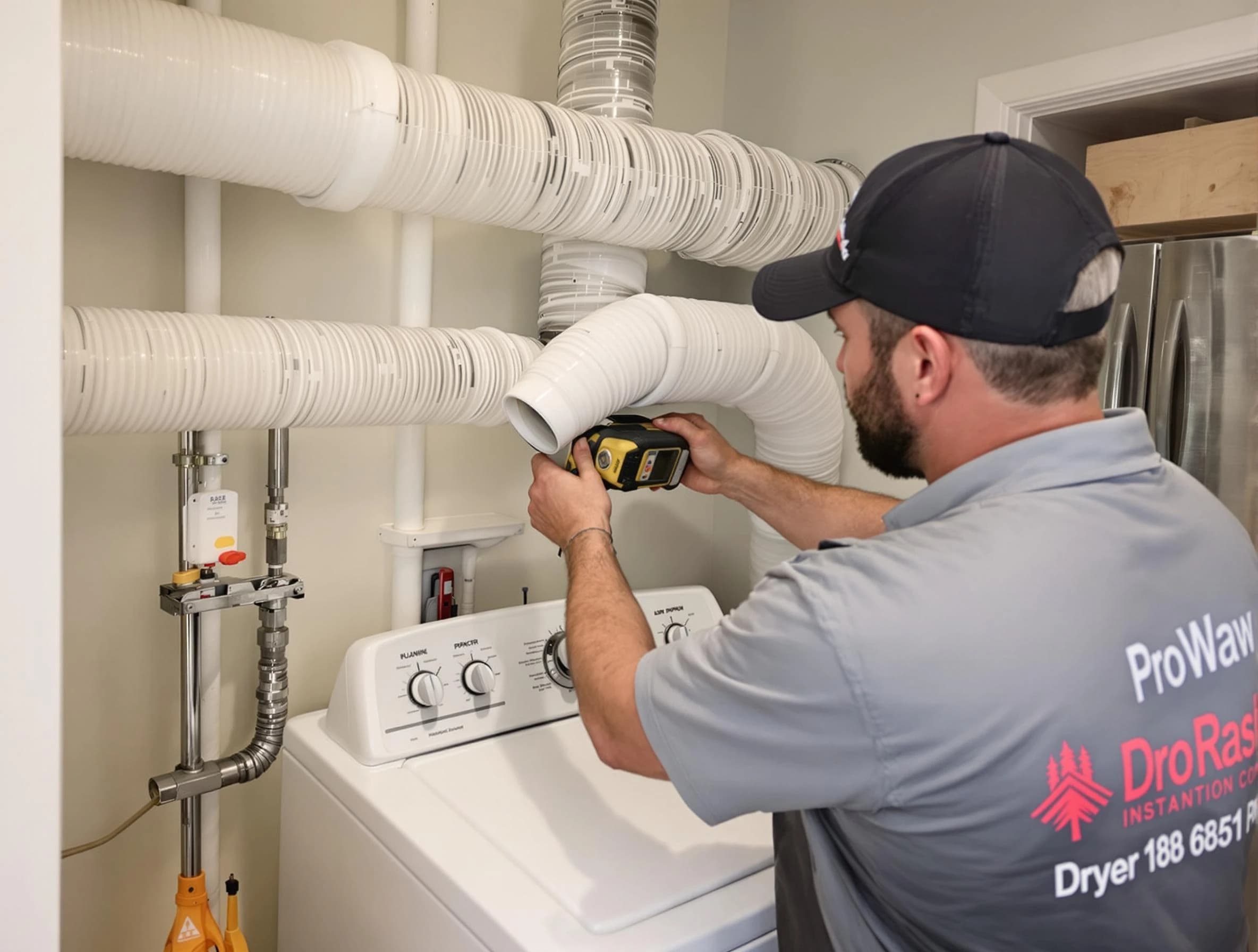 Professional dryer vent hose installation by Boston Dryer Vent Cleaning in Boston