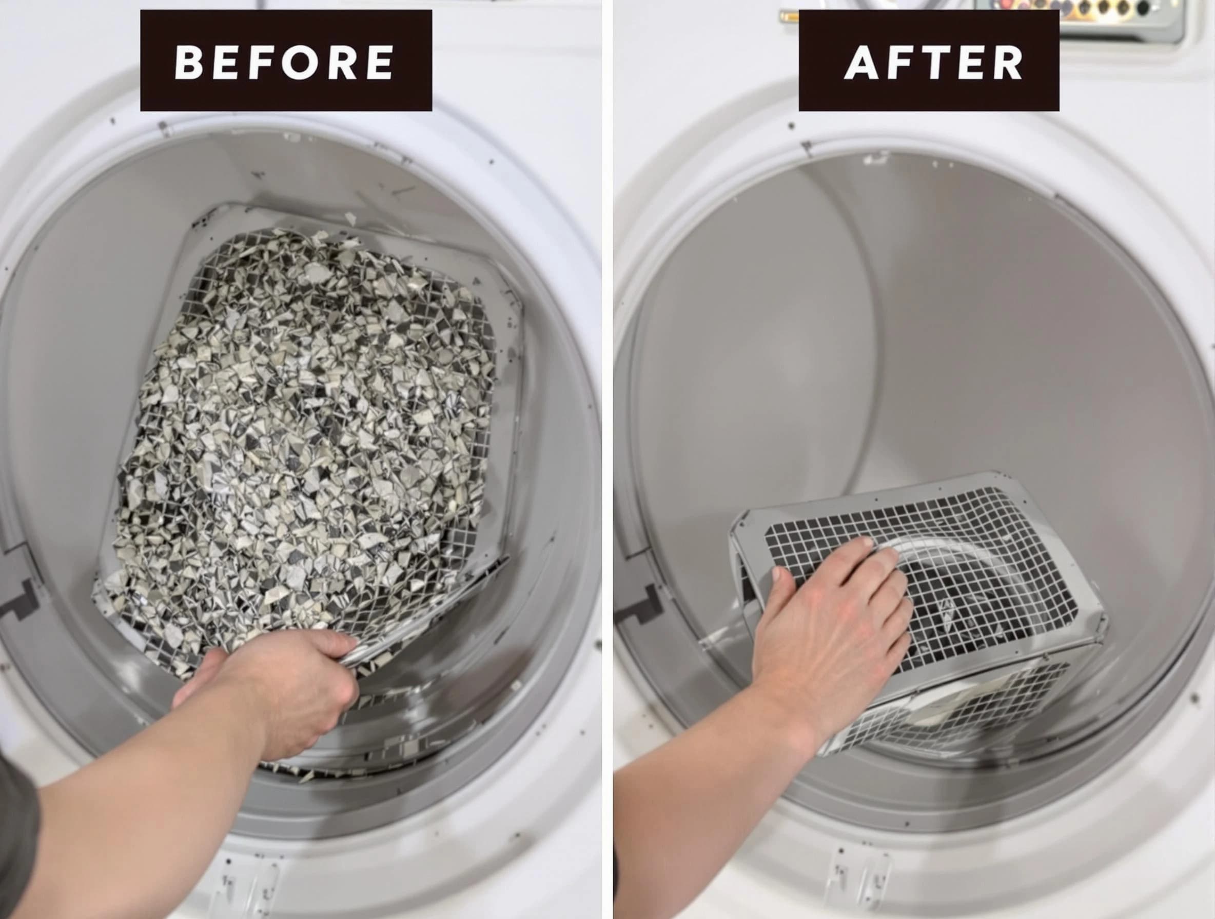 Professional lint trap cleaning by Boston Dryer Vent Cleaning in Boston