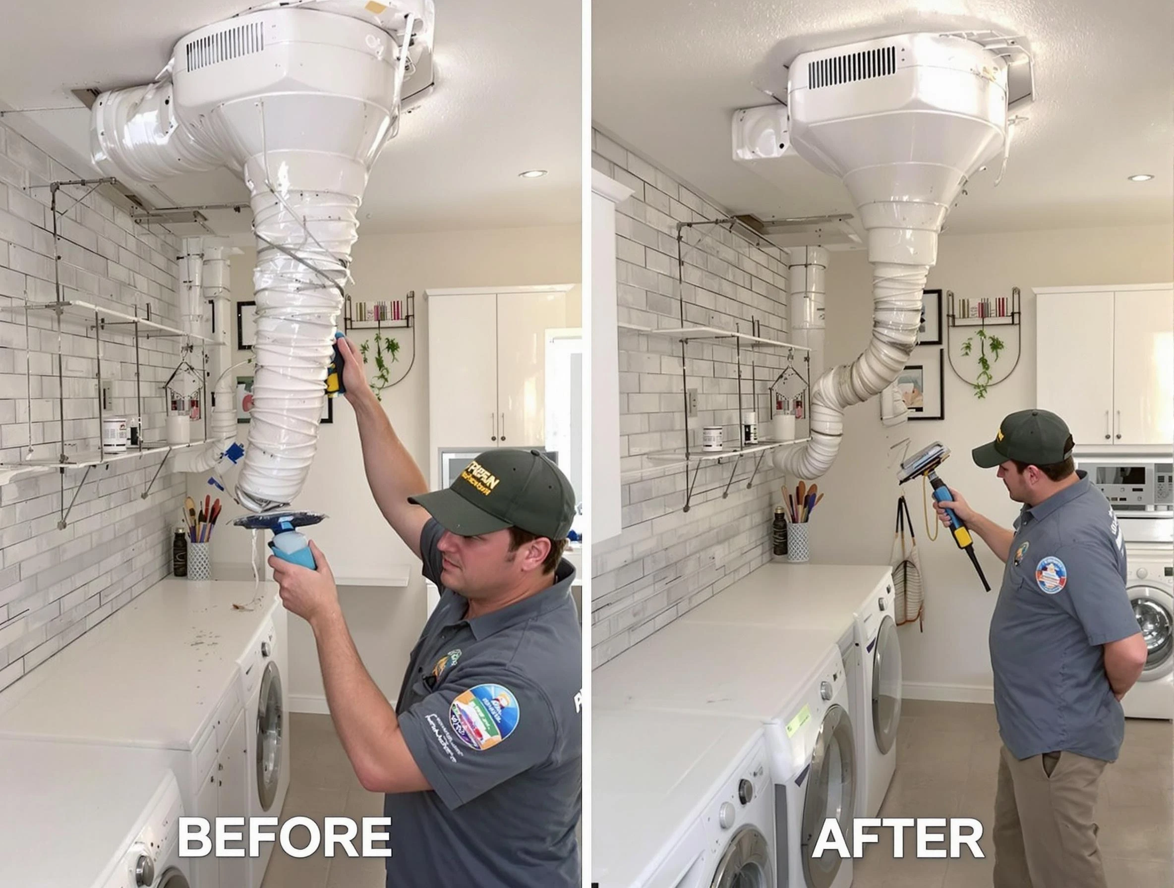 Professional dryer exhaust vent cleaning by Boston Dryer Vent Cleaning in Boston